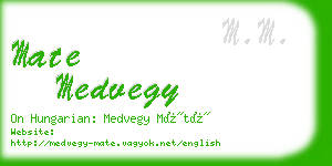 mate medvegy business card